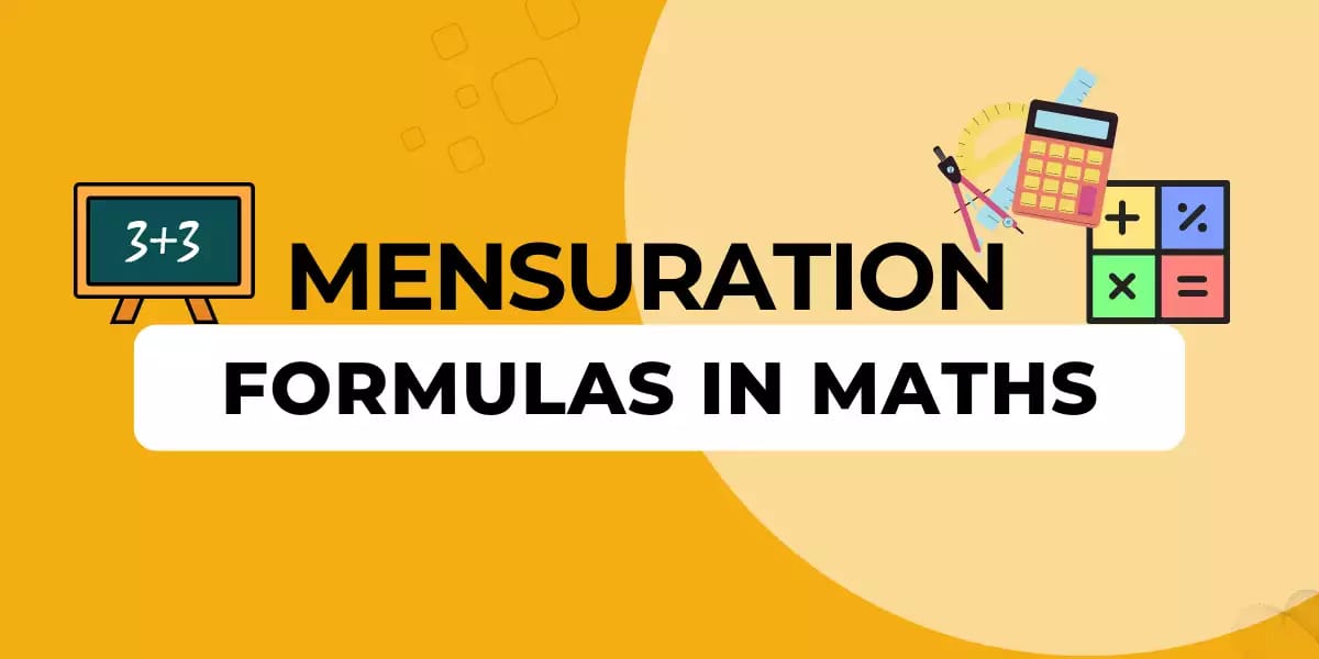 Mensuration All Formula (2D & 3D) In Hindi