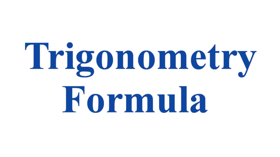 trigonometry formula